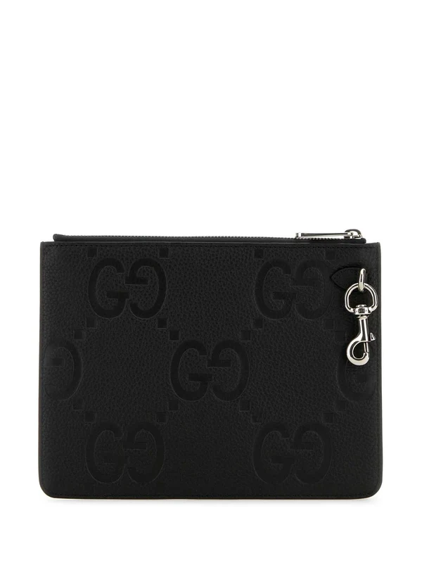 Gucci Jumbo Gg Black Clutch Bags - Image 3