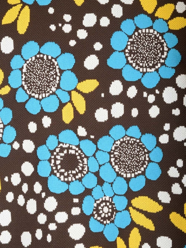 Adidas Flower Pattern Knit Polo Shirt - Image 5