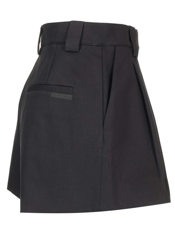 Double Pleats Flare Shorts - Image 3