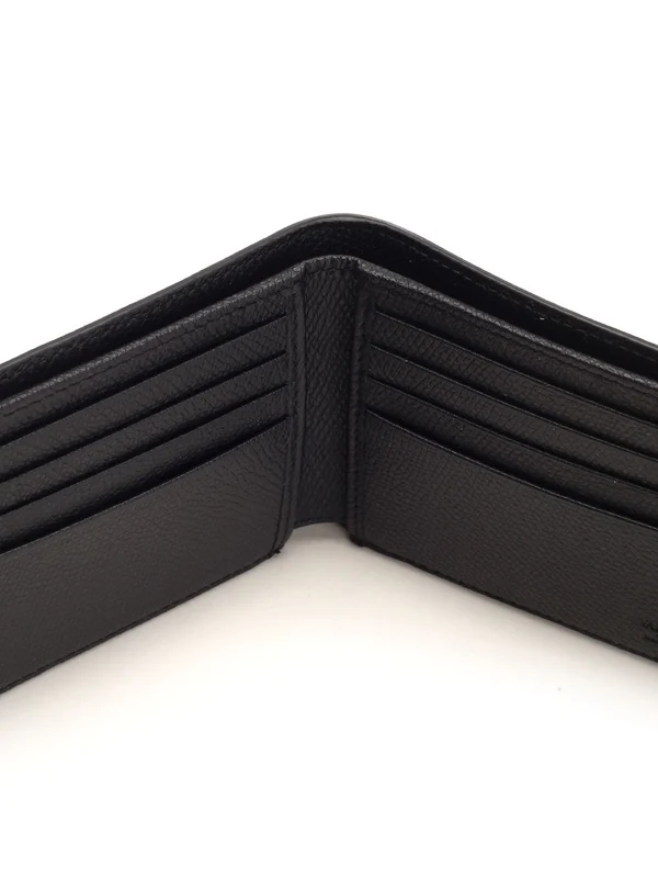 V Logo Grain Leather Wallet - Image 4