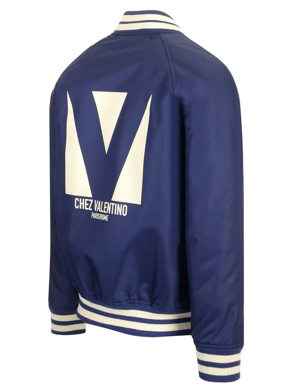Chez Printed Nylon Bomber - Image 3