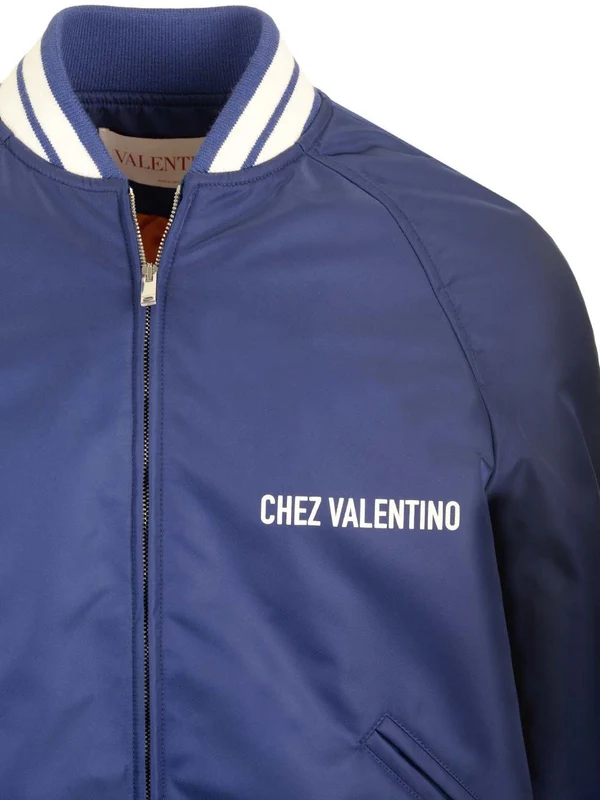 Chez Printed Nylon Bomber - Image 4