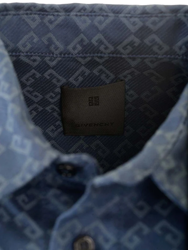 Monogram 72 Glossy Denim Shirt - Image 4