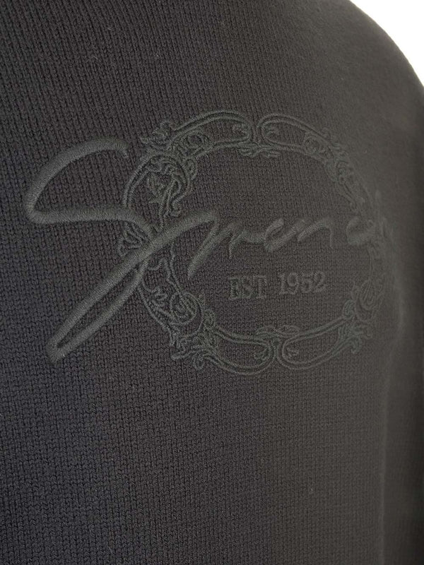 Embroidered Logo Crewneck Cotton Sweater - Image 4