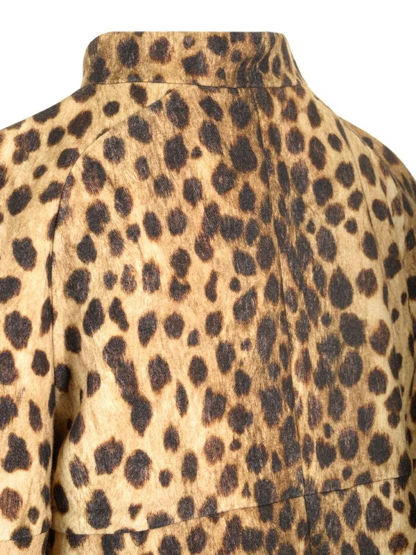 Giaguaro Leopard Wool Coat - Image 10