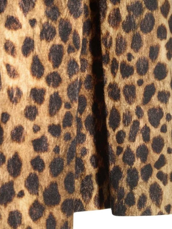 Giaguaro Leopard Wool Coat - Image 11