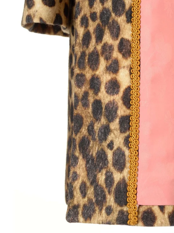 Giaguaro Leopard Wool Coat - Image 2