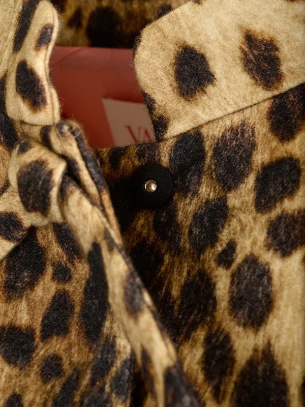 Giaguaro Leopard Wool Coat - Image 8