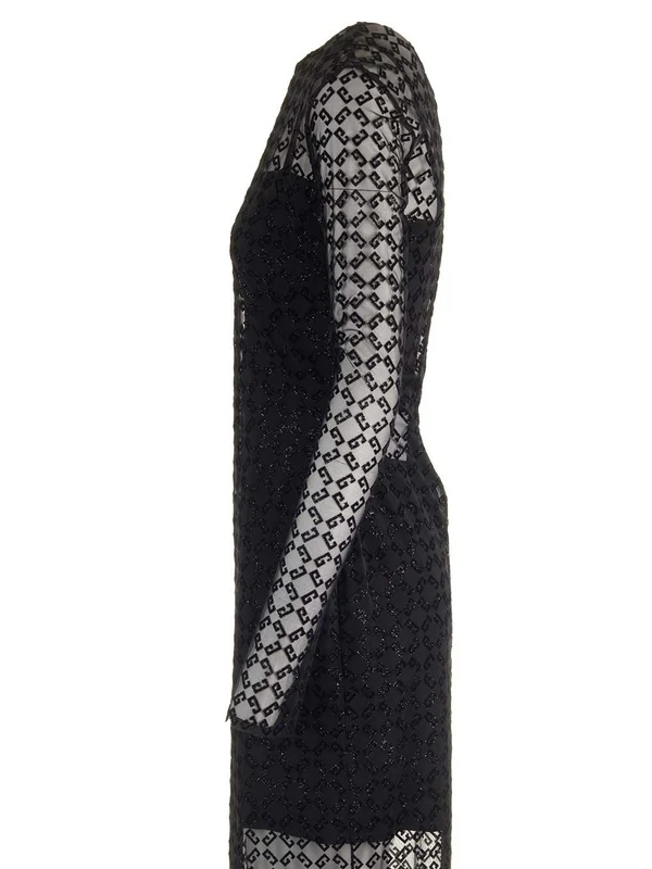 Monogram 72 Tulle Midi Dress - Image 3