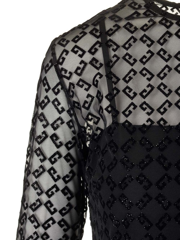 Monogram 72 Tulle Midi Dress - Image 4
