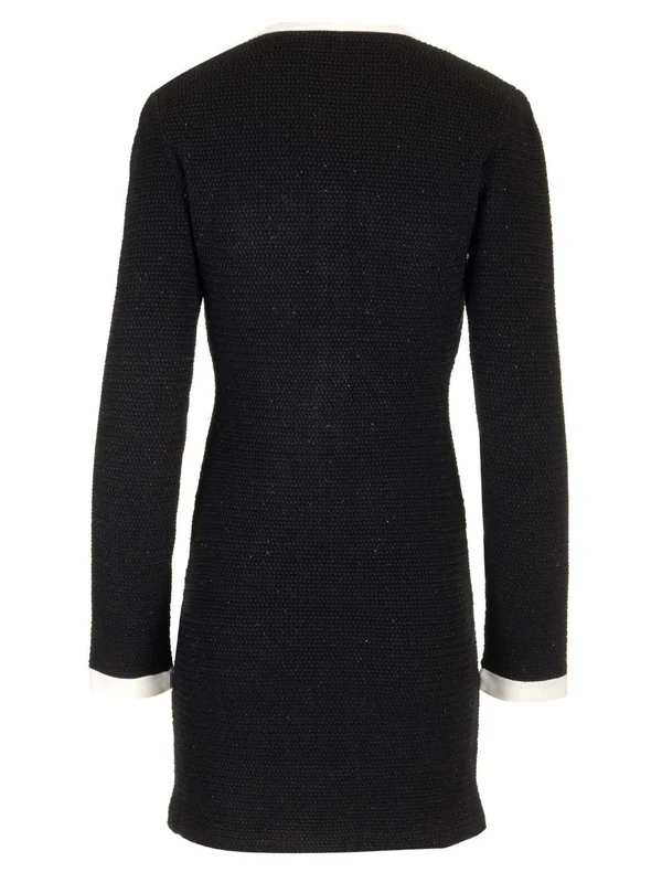 Stretch Tweed Mini Dress - Image 2