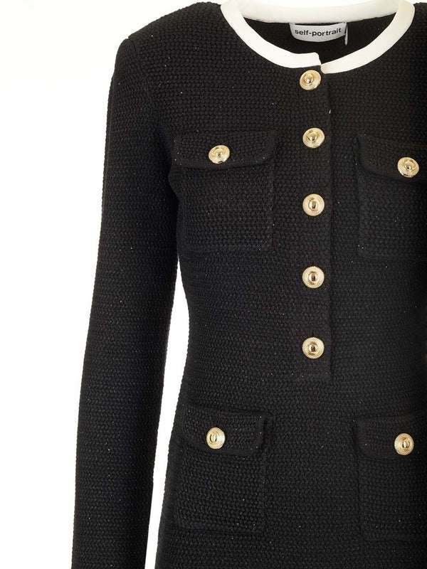Stretch Tweed Mini Dress - Image 3