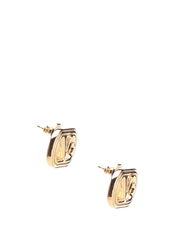 Ovalette V Logo Earrings - Image 2