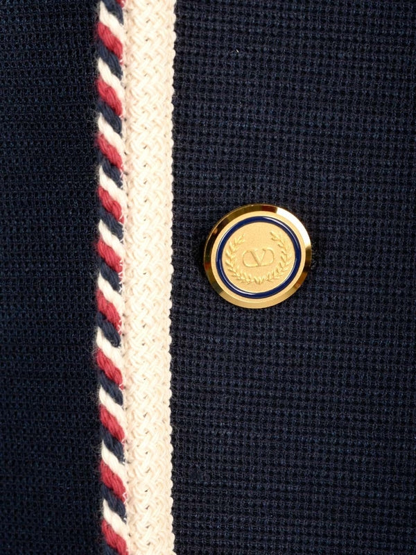 Piping Single-breasted Tailored Jacket - Image 7