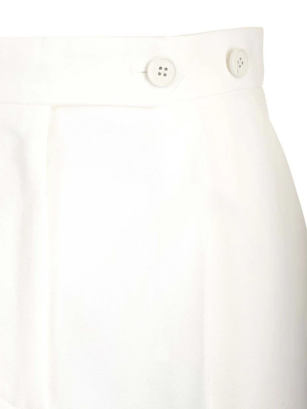 Pleats Cotton Trousers - Image 4