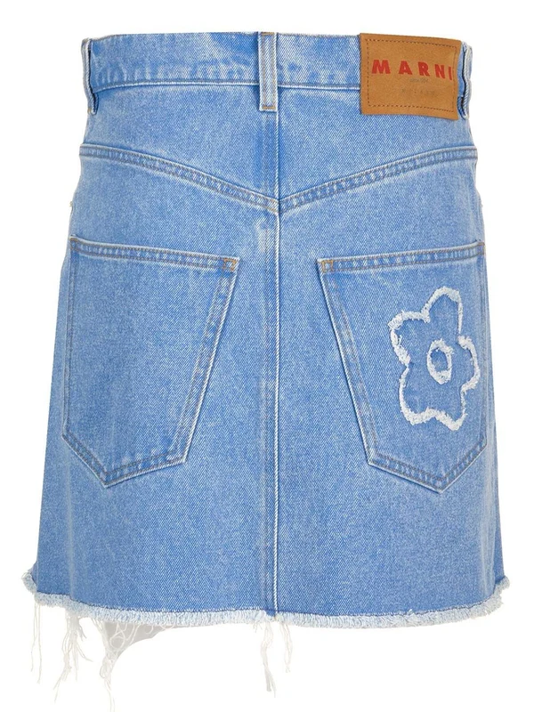 Denim Mini Skirt - Image 2