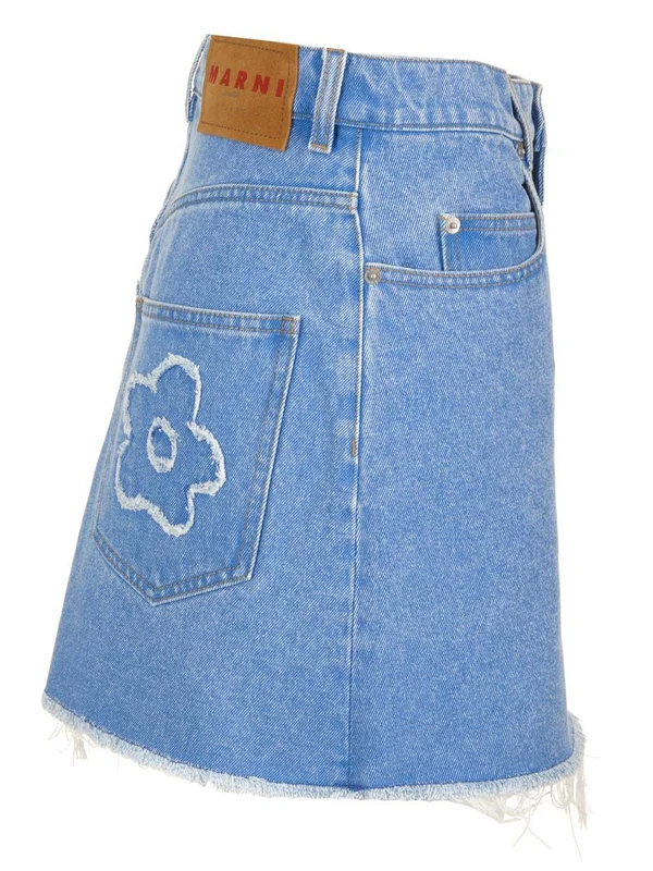 Denim Mini Skirt - Image 3