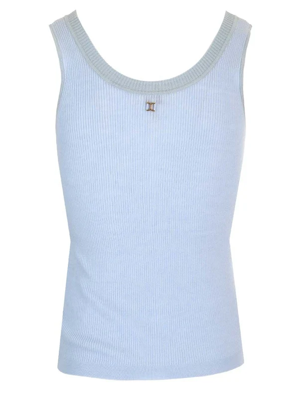 Ribbed Wool Sleeveless Top - Image 2