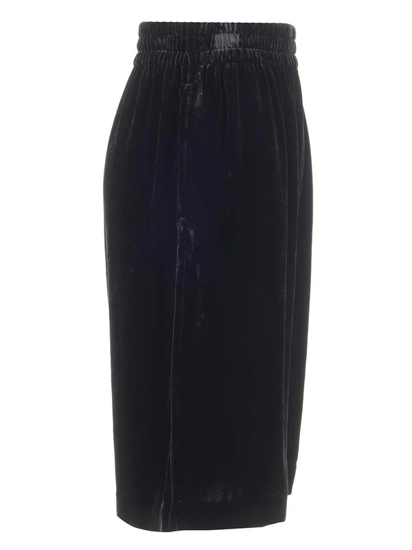 Fluid Velvet Bermuda Shorts - Image 3