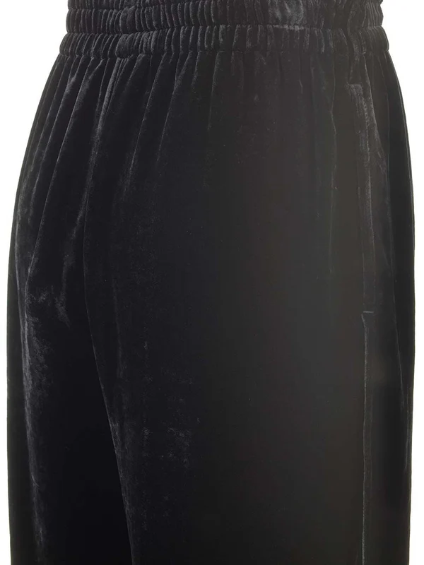 Fluid Velvet Bermuda Shorts - Image 4