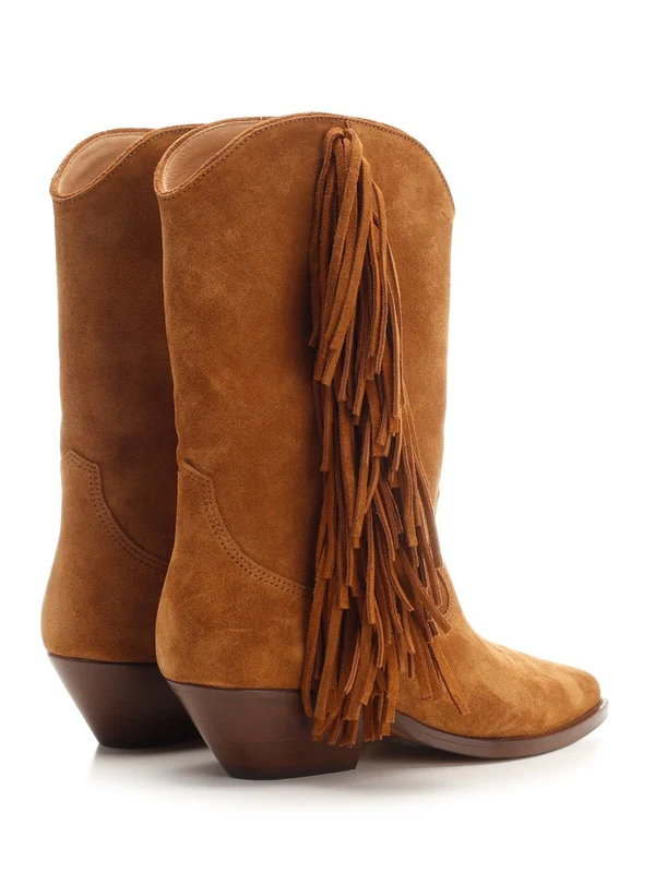 Duerto Fringe Suede Ankle Boots - Image 3