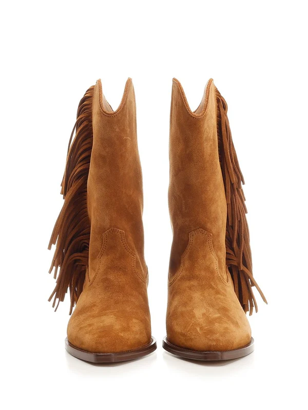 Duerto Fringe Suede Ankle Boots - Image 5