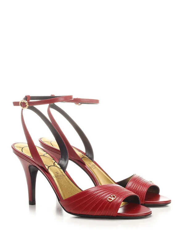 Lady Crush Leather Sandal Heels - Image 2