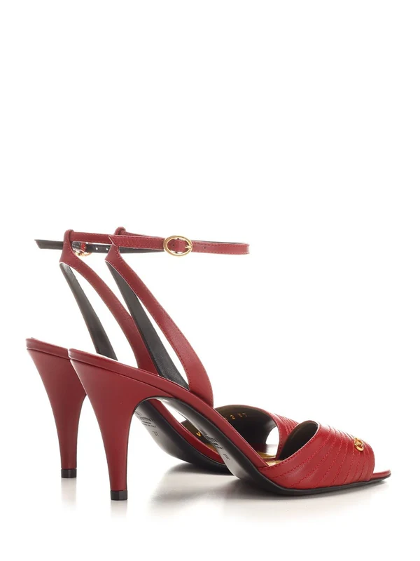 Lady Crush Leather Sandal Heels - Image 3