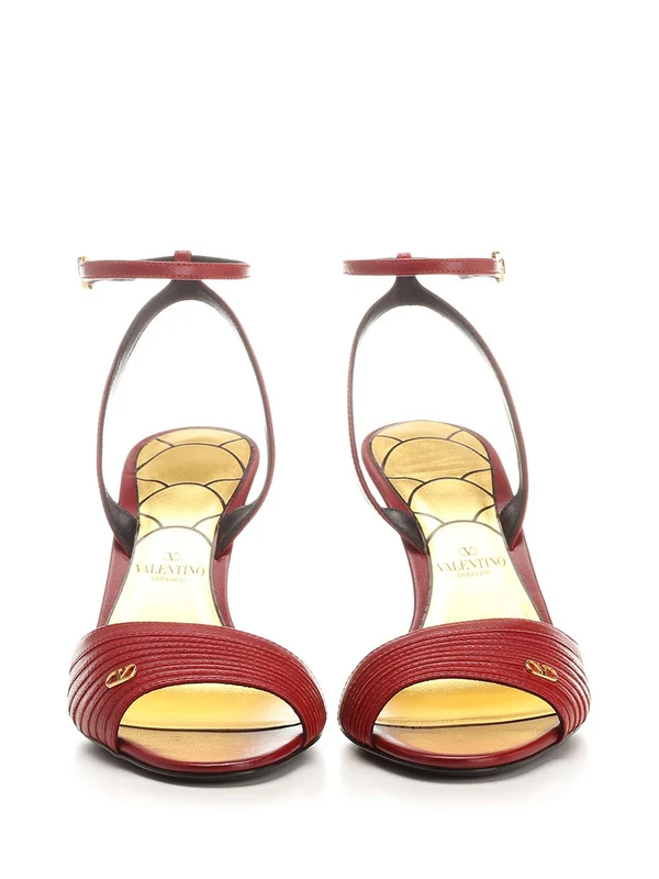 Lady Crush Leather Sandal Heels - Image 5