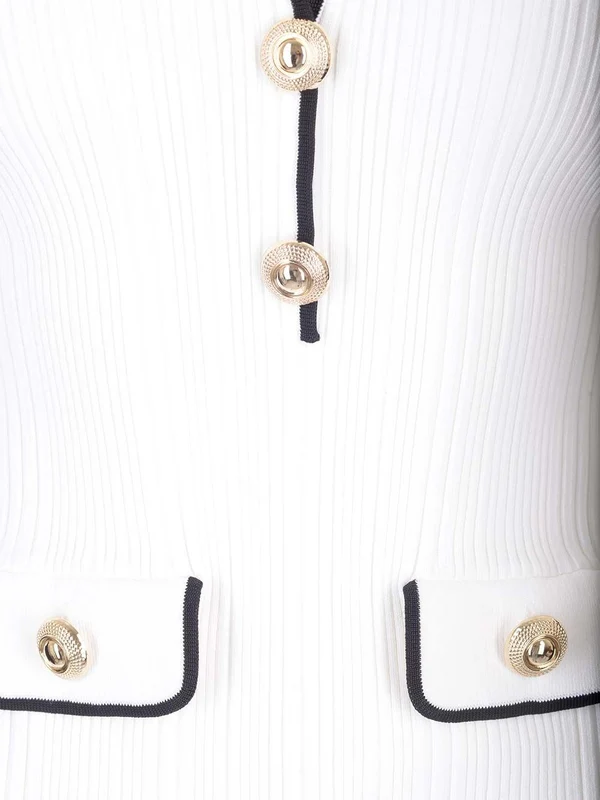 Ribbed Viscose Mini Dress - Image 3
