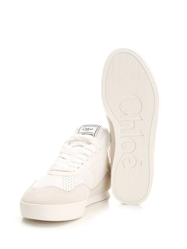 KICK Mesh Leather Low-Top Sneakers - Image 5