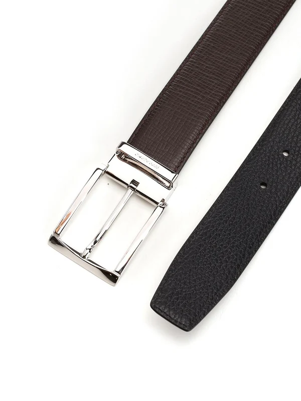Reversible Buckle Leather Belt - Image 2