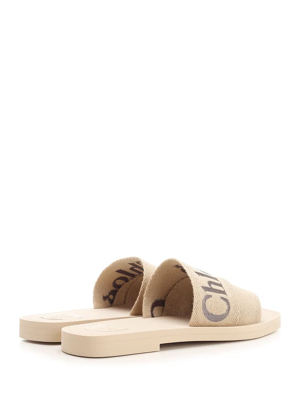 Woody Linen Slides - Image 3
