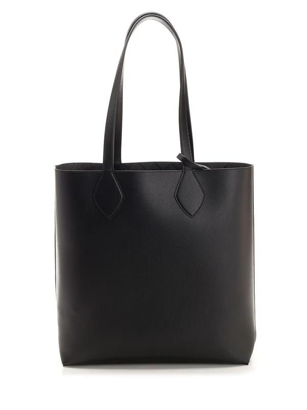 Reversible Logo Leather Tote Bag - Image 3