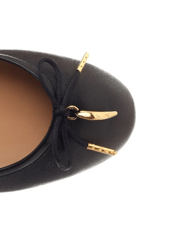 Iris Leather Flat Shoes - Image 4