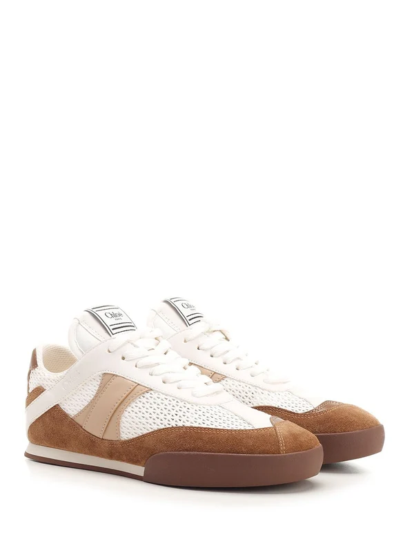 KICK Mesh Leather Low-Top Sneakers - Image 2