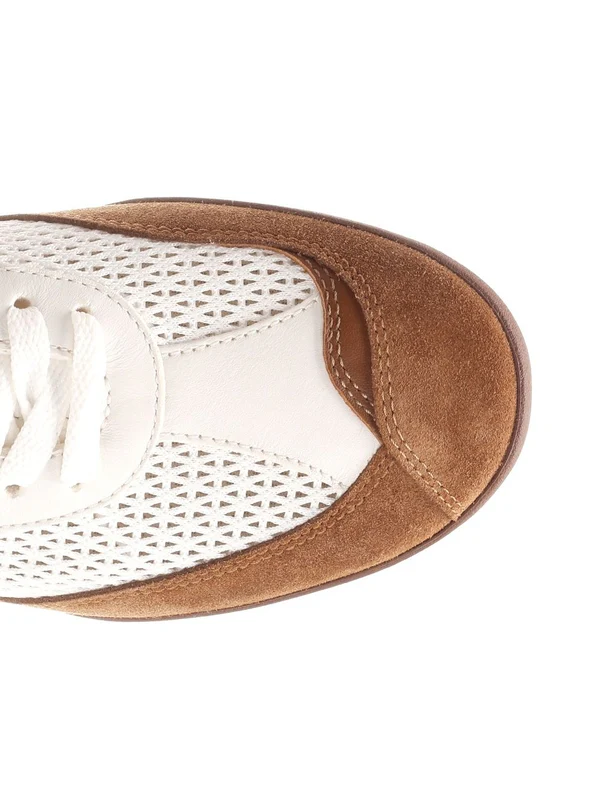 KICK Mesh Leather Low-Top Sneakers - Image 4
