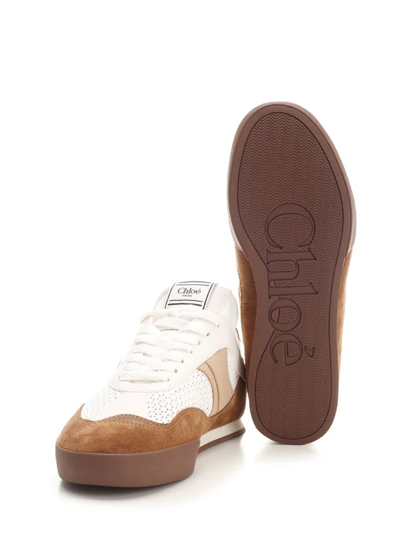 KICK Mesh Leather Low-Top Sneakers - Image 5
