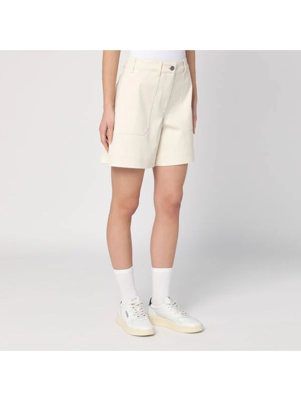 Back Logo Patch Denim Shorts - Image 3