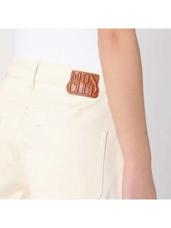 Back Logo Patch Denim Shorts - Image 5