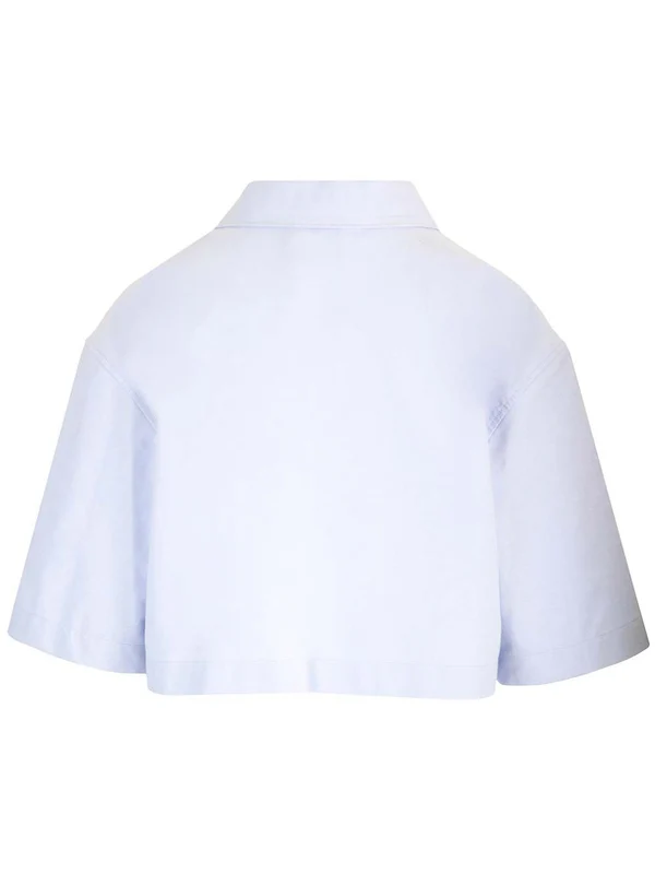 Embroidered Logo Short Poplin Shirt - Image 2
