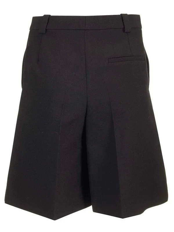 Tailored Wool Crepe Shorts - Image 2