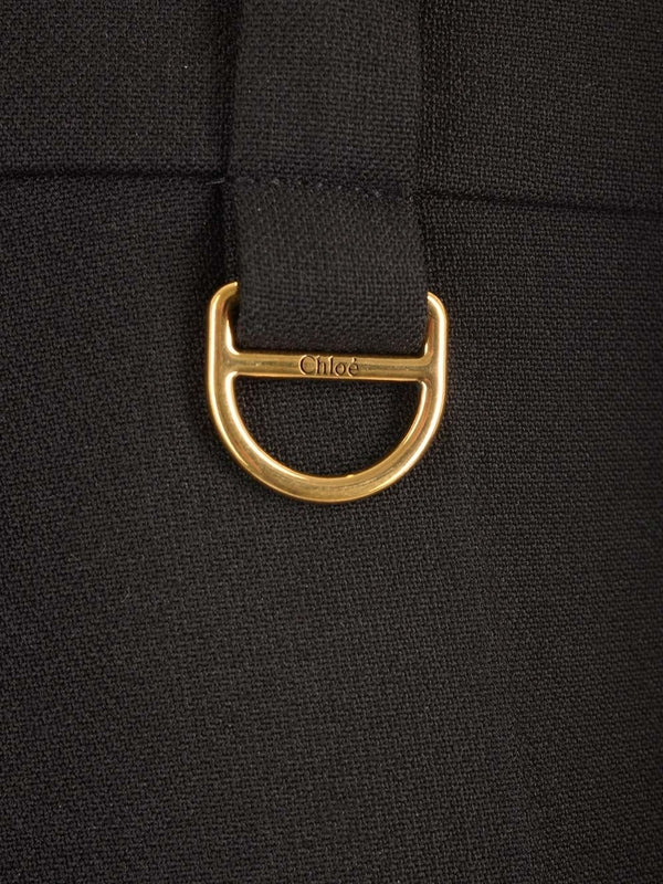 Tailored Wool Crepe Shorts - Image 6