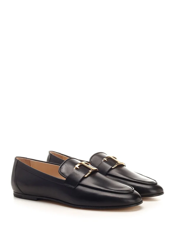T Buckle Leather Loafer - Image 2