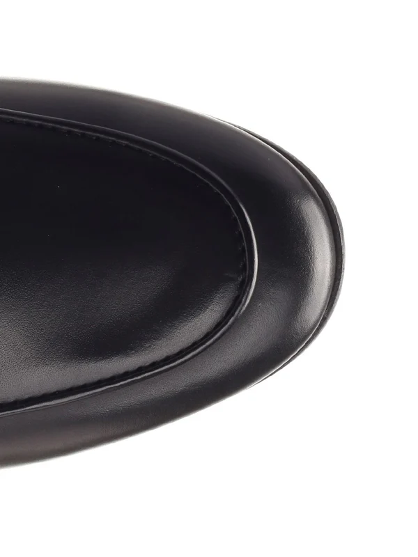 T Buckle Leather Loafer - Image 4