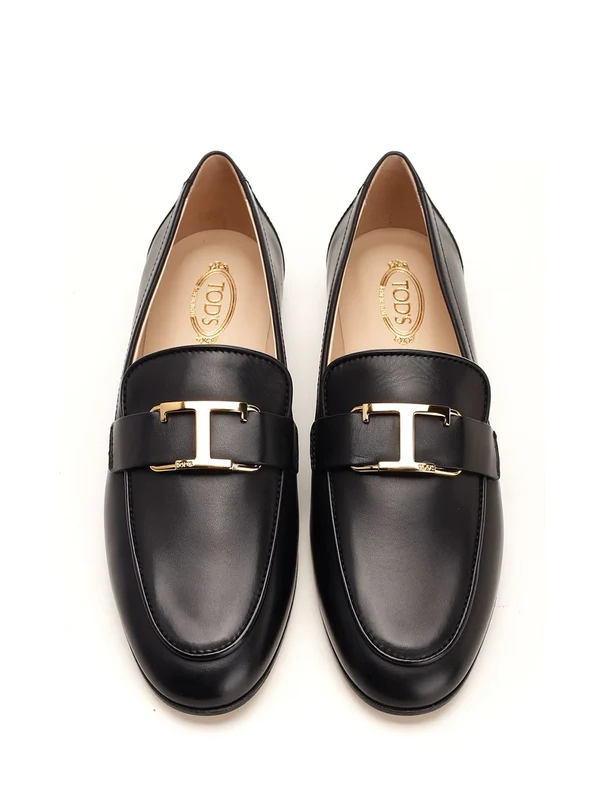 T Buckle Leather Loafer - Image 5