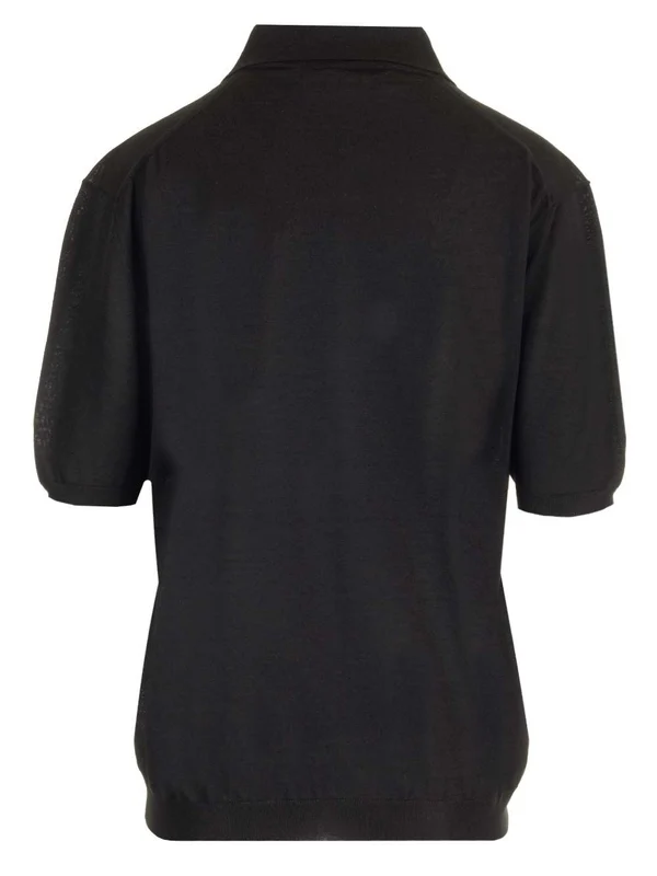 Wool Silk Polo Shirt - Image 2