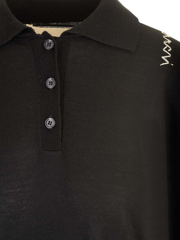 Wool Silk Polo Shirt - Image 3
