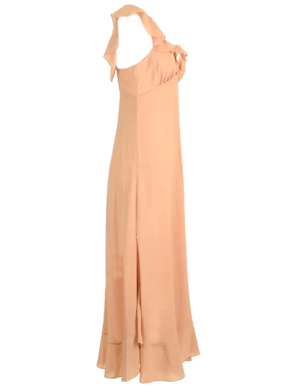 Crepe Silk Long Dress - Image 3