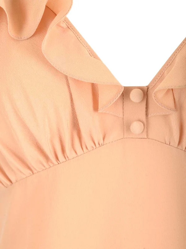 Crepe Silk Long Dress - Image 5